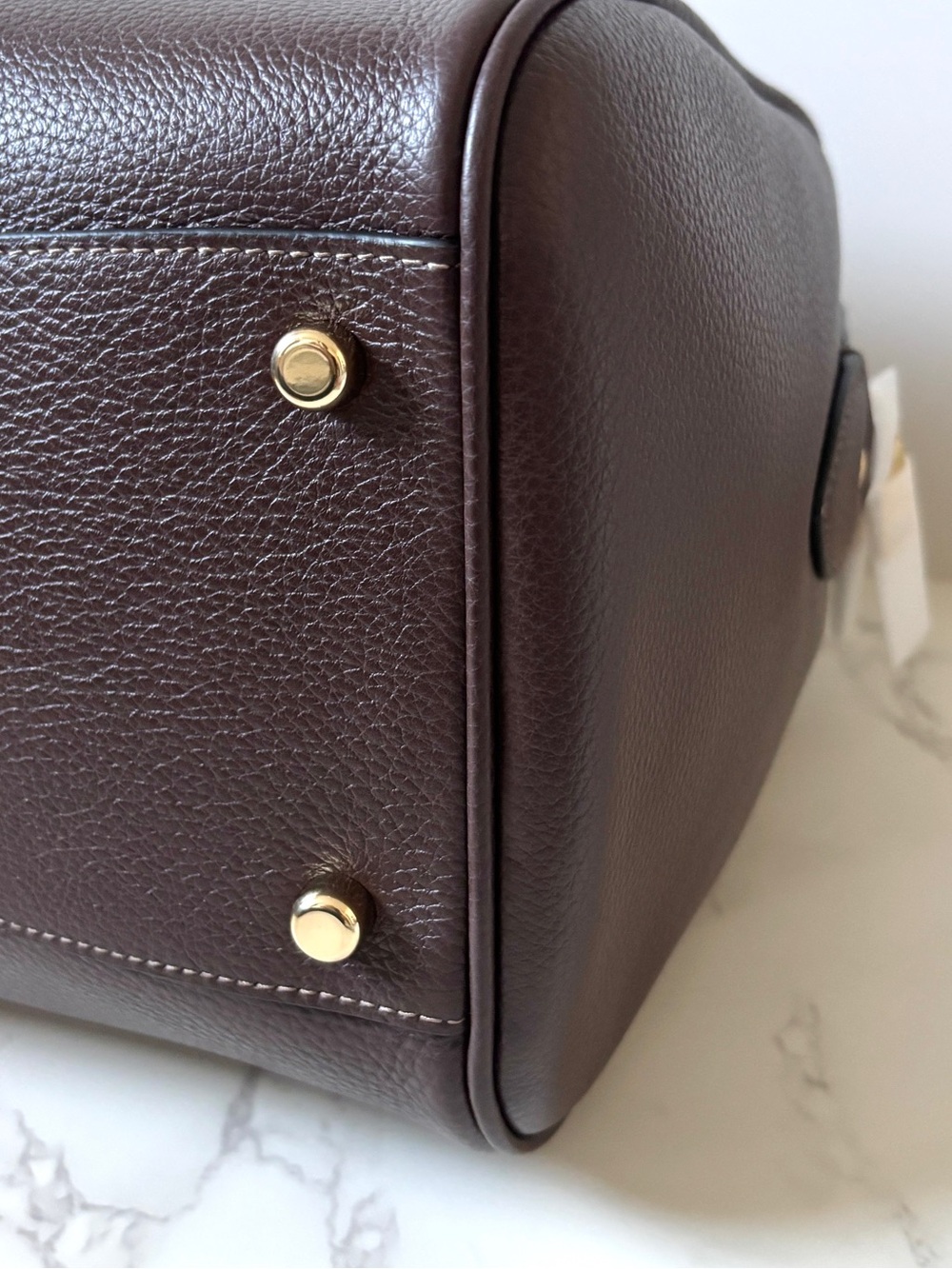 ❌SOLD❌ New Coach Large Rowan Satchel Handbag in Maple Leather - Picture 10 of 13